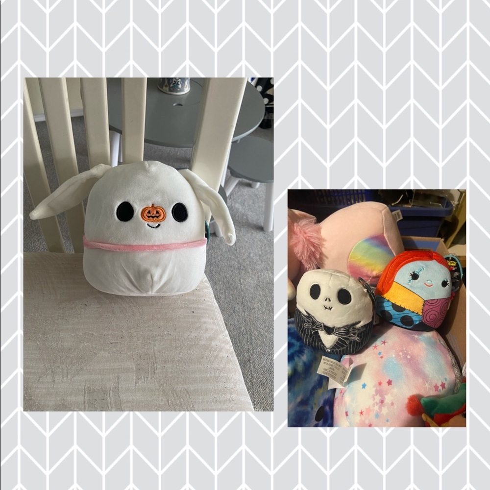 NWT Jack/Sally/Zero Nightmare Before Christmas Bundle of 3 Squishmallows!
